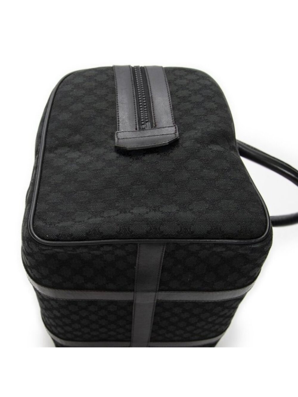 Celine Vintage Boston Black Macadam Canvas Shoulder Bag - Picture 8 of 10